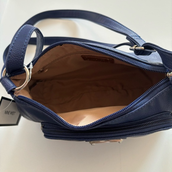 NWT Nine West Blue Everyday Crossbody Shoulder Purse - Picture 7 of 16